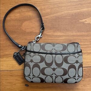 Coach Wristlet Signature Monogram